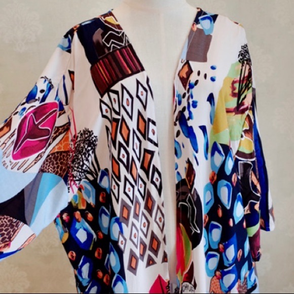5⭐️Boho Wild Print Kimono - Picture 6 of 13
